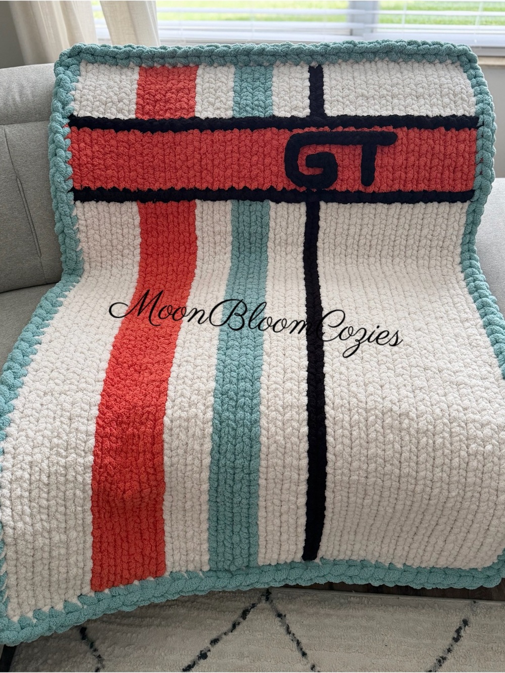 Limited Edition Gulf GT Racing Throw Blanket